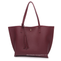 Wholesale 2019 New Lichee Pattern Handbag PU Hand Bag Women Leather Tote Bag